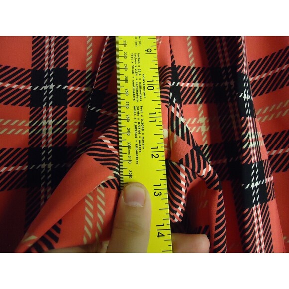 New York & Co Flat Front Dress Pants Hot Pink Black Plaid Size Med Barbi… - Picture 7 of 9